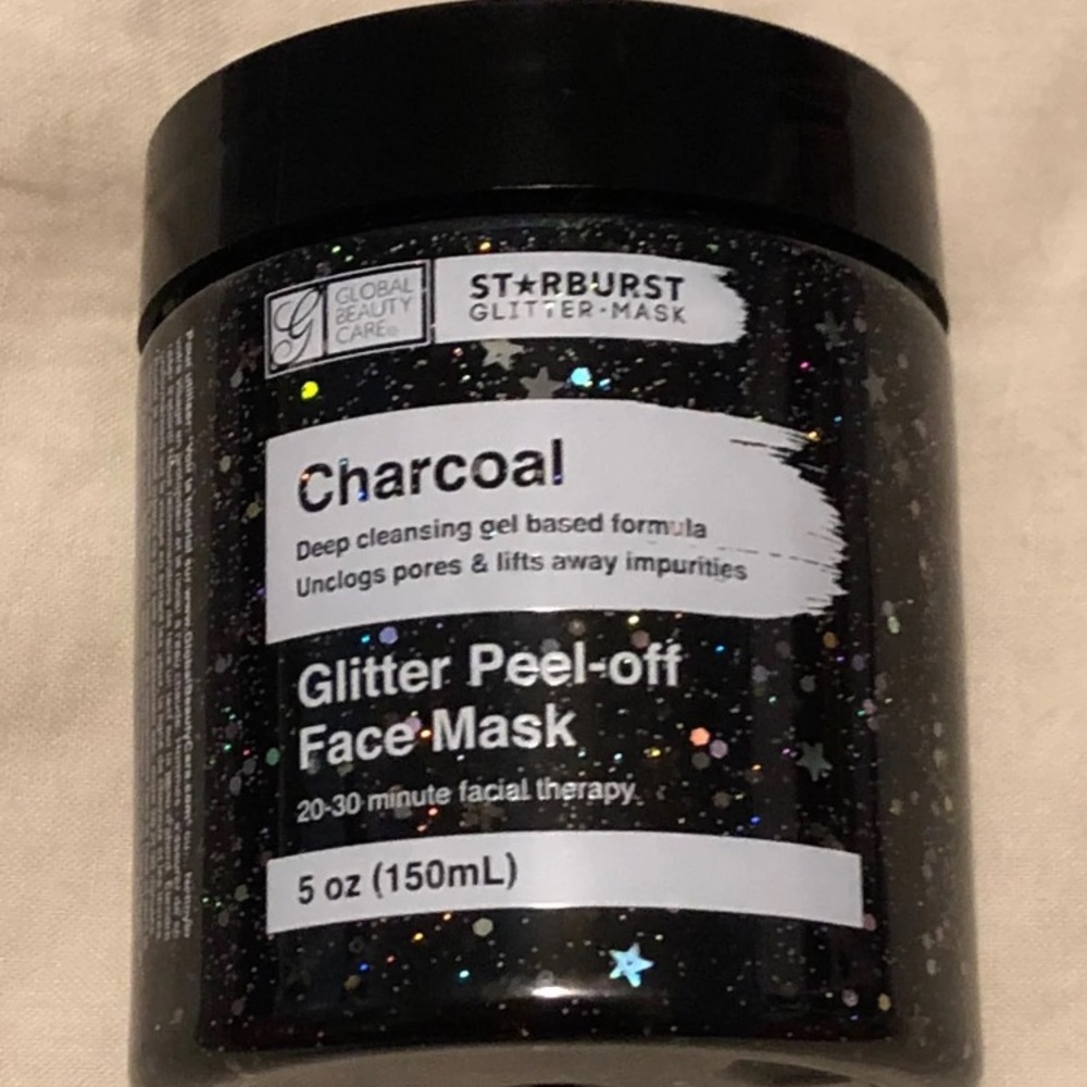 Charcoal Glitter Face Mask